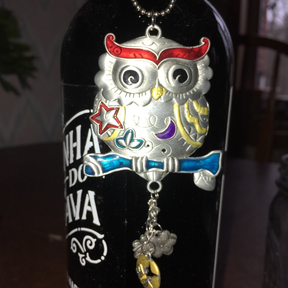 Colorful owl keychain